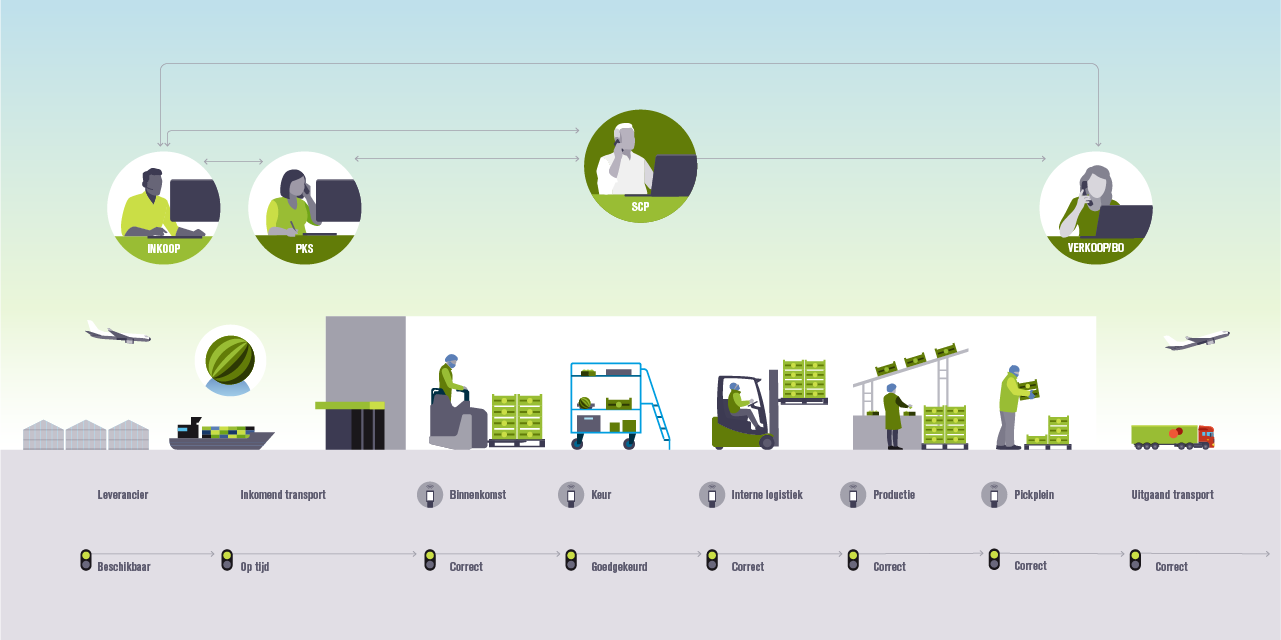 Process visualisation infographic